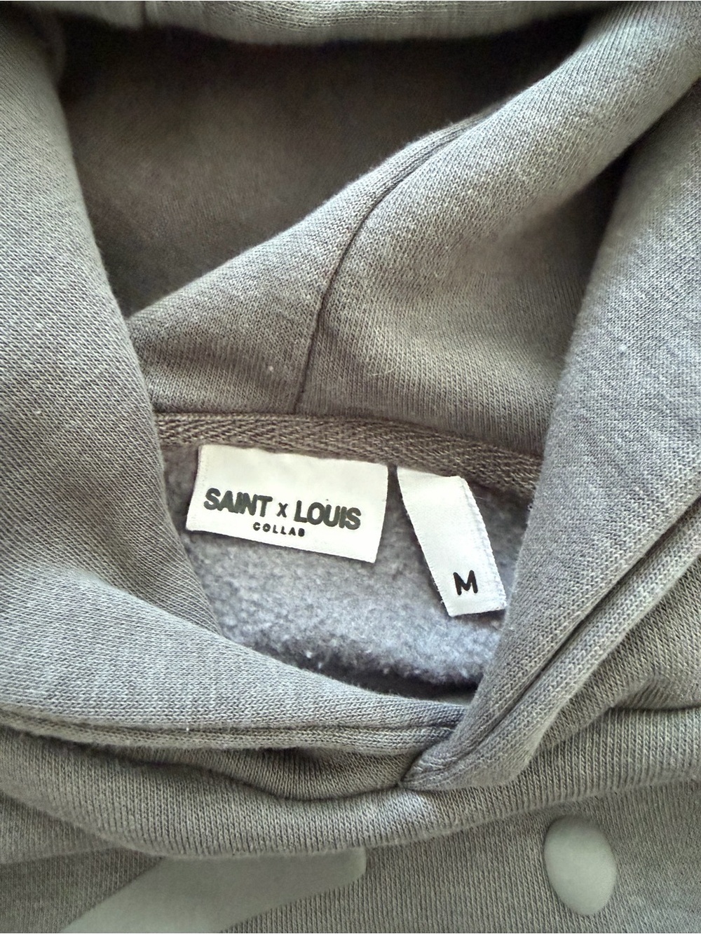 St. Louis Puff Unisex Hooded Sweatshirt - Grey size M - Picture 3 of 5
